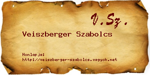 Veiszberger Szabolcs névjegykártya